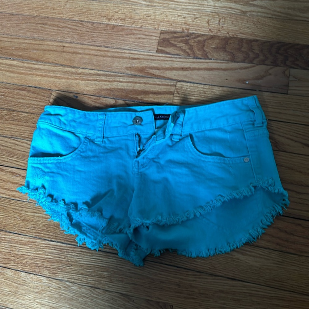 Blue short shorts
